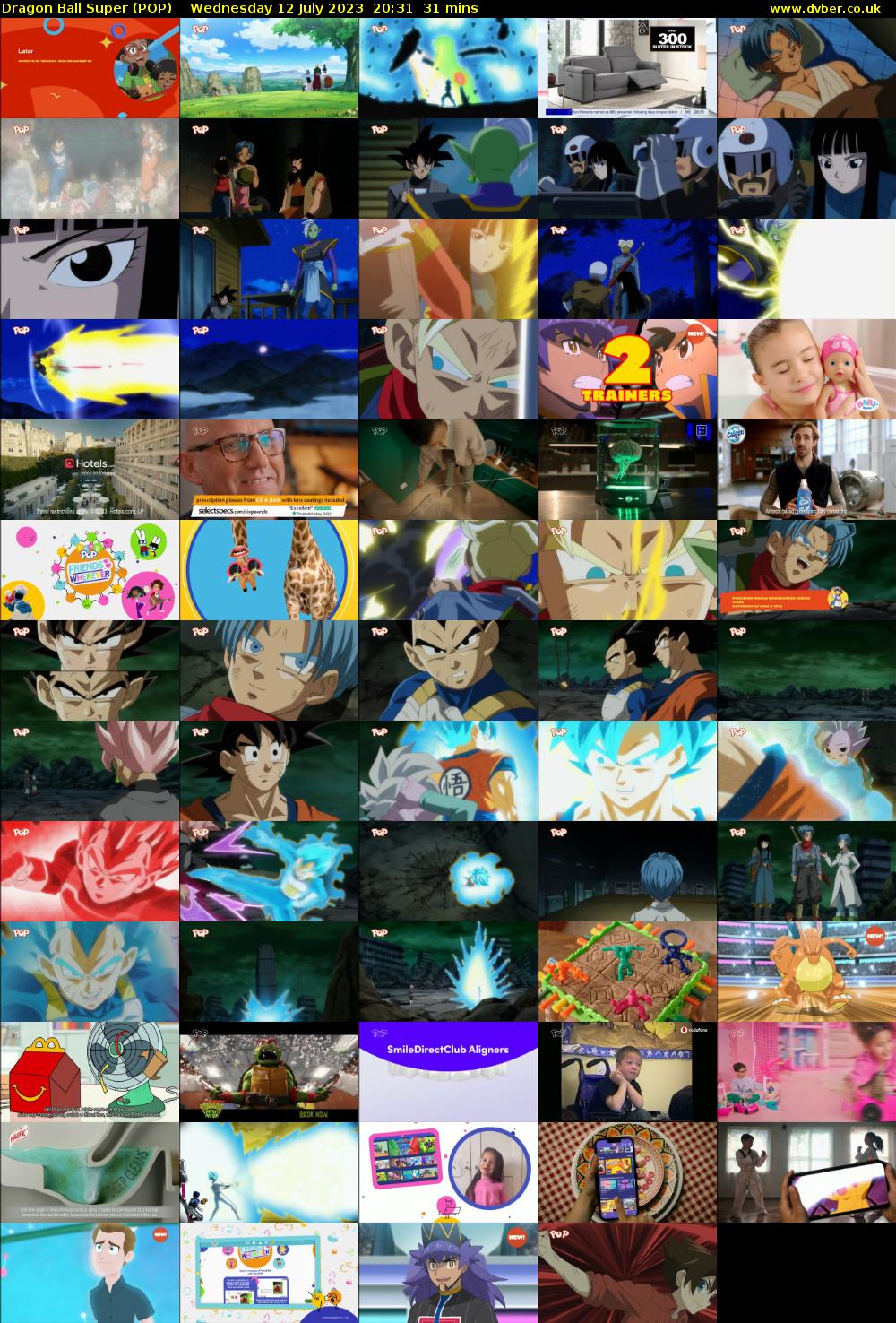 Dragon Ball Super (POP) Wednesday 12 July 2023 20:31 - 21:02