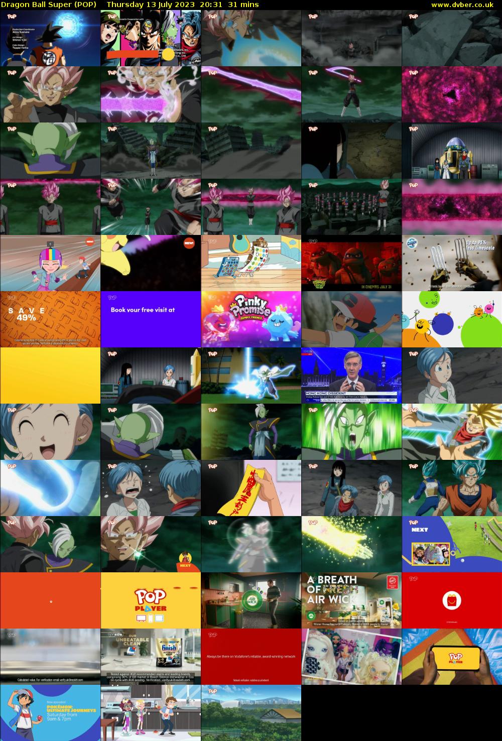 Dragon Ball Super (POP) Thursday 13 July 2023 20:31 - 21:02