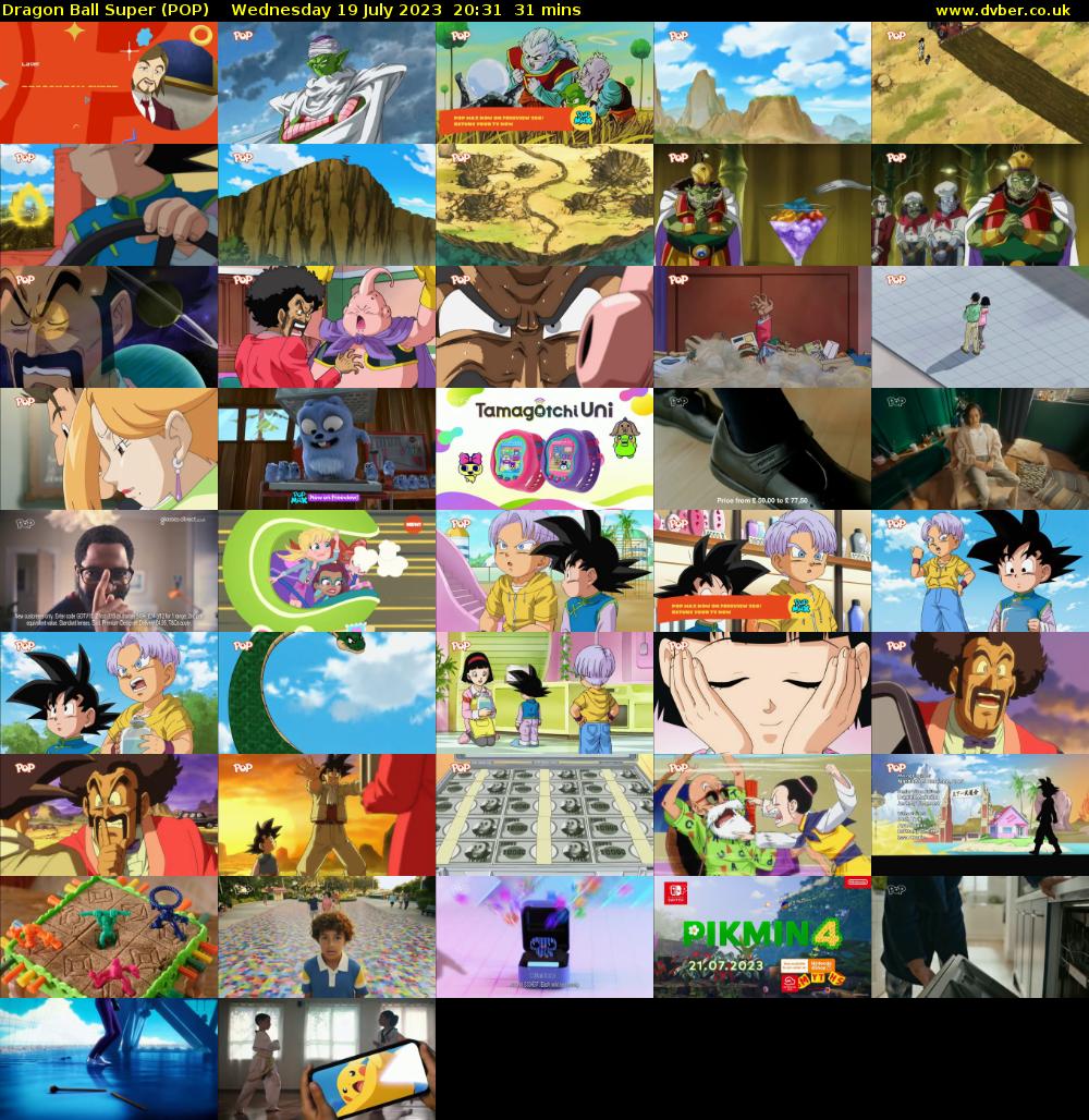 Dragon Ball Super (POP) Wednesday 19 July 2023 20:31 - 21:02