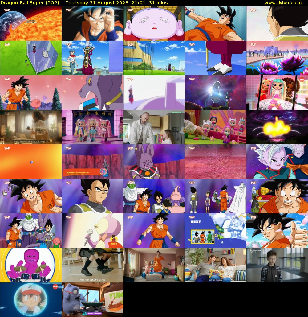 Dragon Ball Super (POP) Thursday 31 August 2023 21:01 - 21:32