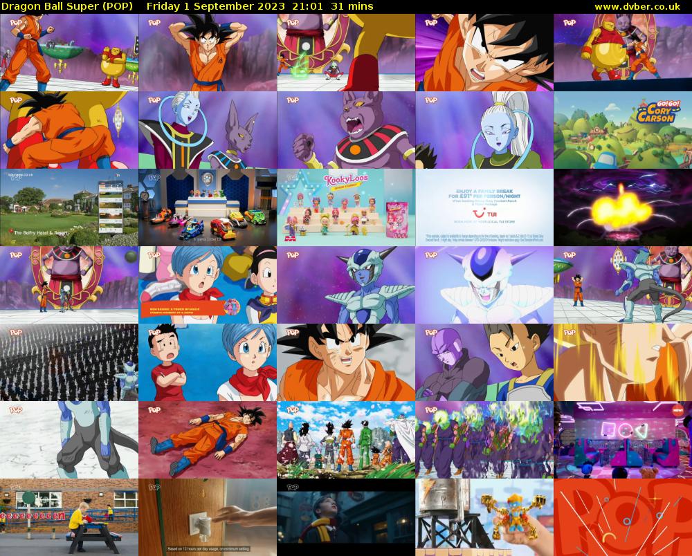 Dragon Ball Super (POP) Friday 1 September 2023 21:01 - 21:32