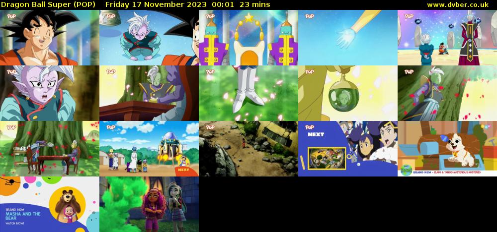 Dragon Ball Super (POP) Friday 17 November 2023 00:01 - 00:24