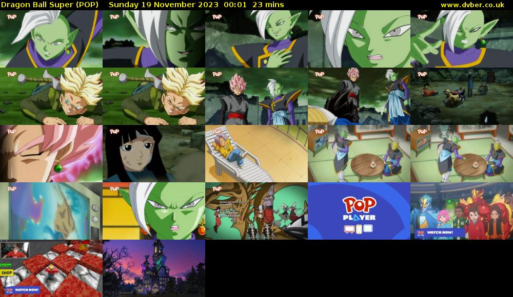 Dragon Ball Super (POP) Sunday 19 November 2023 00:01 - 00:24