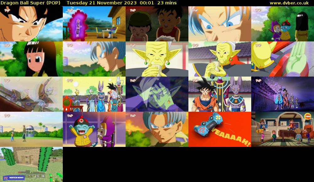 Dragon Ball Super (POP) Tuesday 21 November 2023 00:01 - 00:24