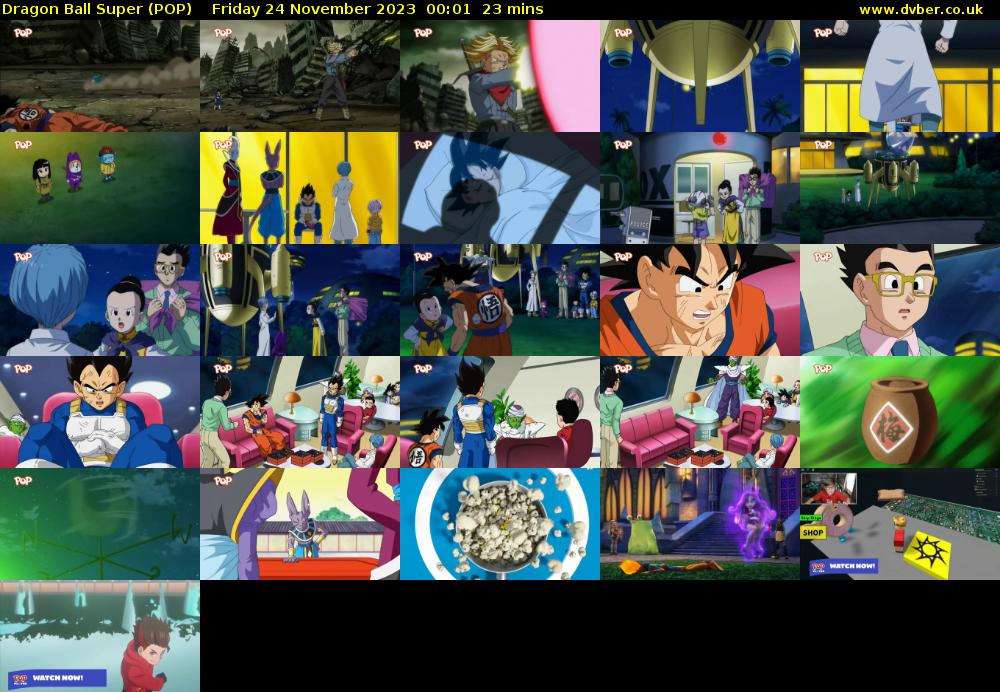 Dragon Ball Super (POP) Friday 24 November 2023 00:01 - 00:24