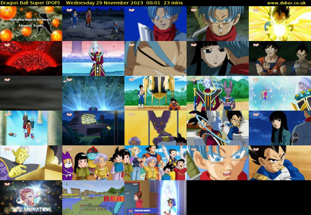 Dragon Ball Super (POP) Wednesday 29 November 2023 00:01 - 00:24