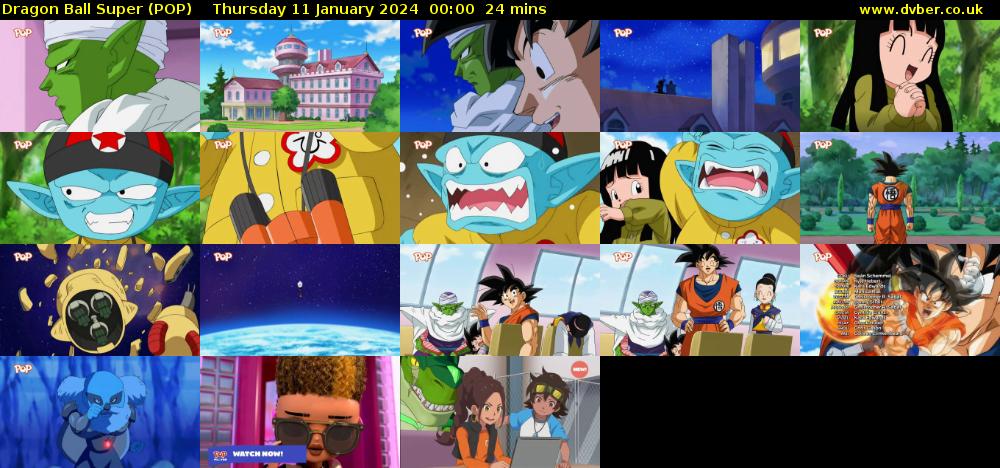 Dragon Ball Super (POP) Thursday 11 January 2024 00:00 - 00:24