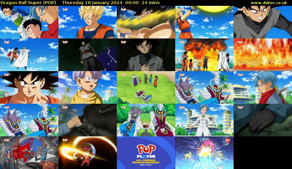 Dragon Ball Super (POP) Thursday 18 January 2024 00:00 - 00:24
