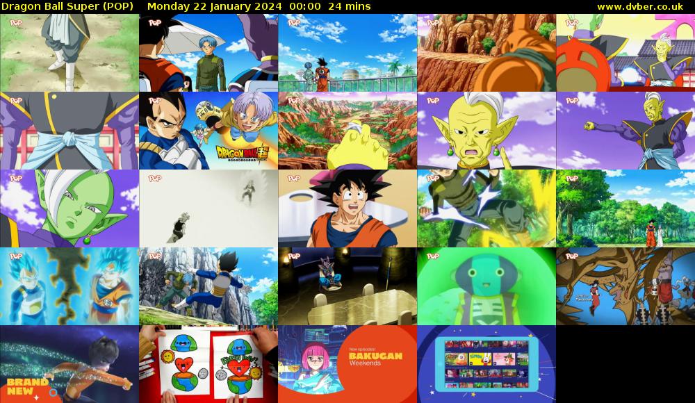 Dragon Ball Super (POP) Monday 22 January 2024 00:00 - 00:24