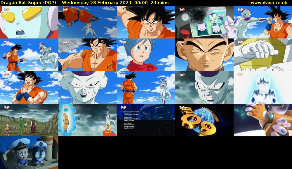 Dragon Ball Super (POP) Wednesday 28 February 2024 00:00 - 00:24