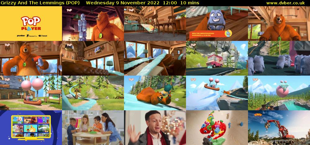 Grizzy And The Lemmings (POP) Wednesday 9 November 2022 12:00 - 12:10