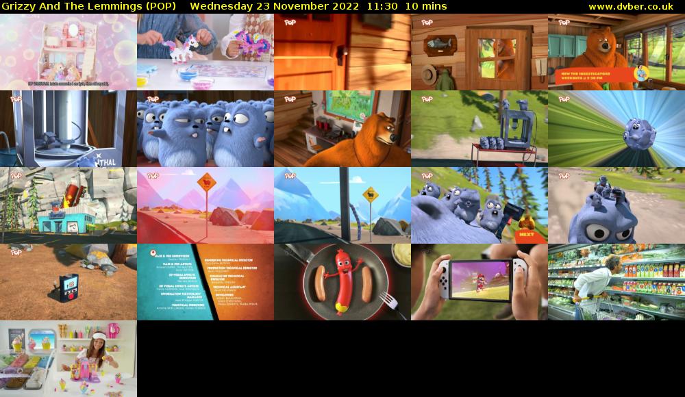 Grizzy And The Lemmings (POP) Wednesday 23 November 2022 11:30 - 11:40