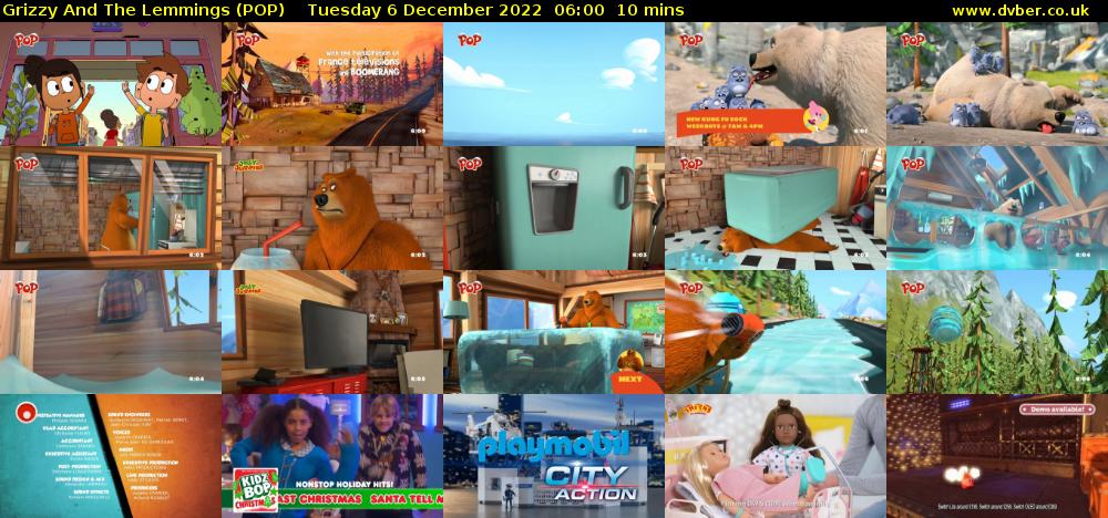 Grizzy And The Lemmings (POP) Tuesday 6 December 2022 06:00 - 06:10