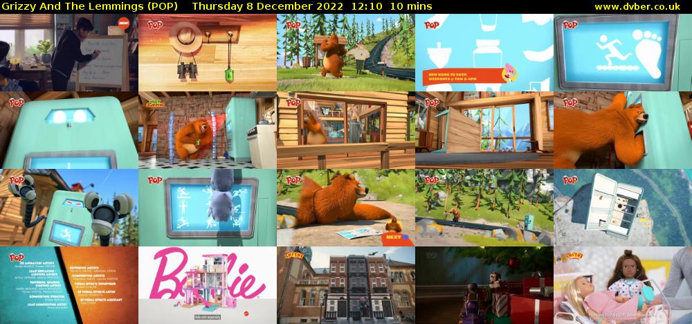 Grizzy And The Lemmings (POP) Thursday 8 December 2022 12:10 - 12:20
