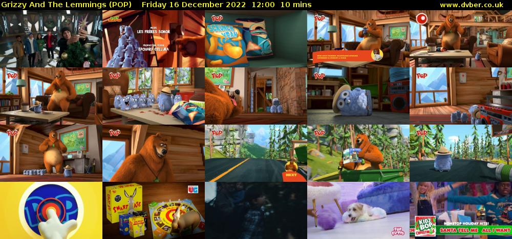 Grizzy And The Lemmings (POP) Friday 16 December 2022 12:00 - 12:10