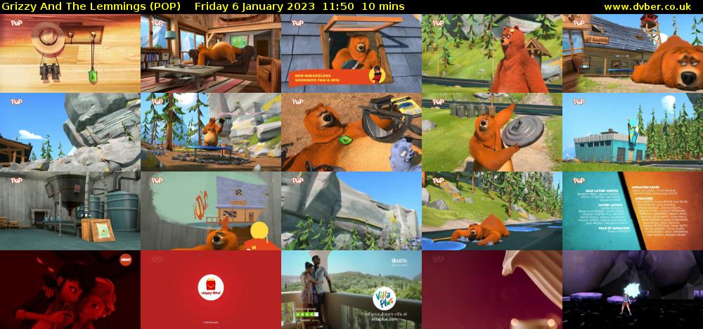 Grizzy And The Lemmings (POP) Friday 6 January 2023 11:50 - 12:00