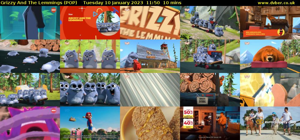 Grizzy And The Lemmings (POP) Tuesday 10 January 2023 11:50 - 12:00