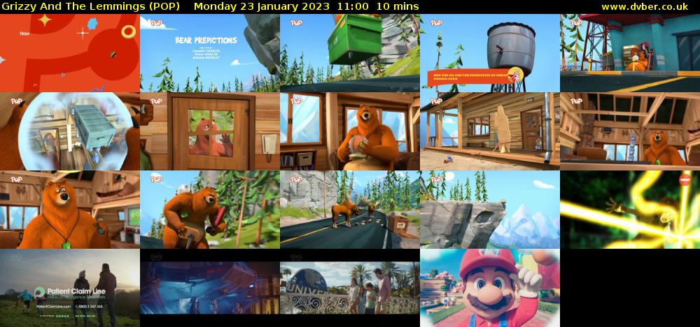 Grizzy And The Lemmings (POP) Monday 23 January 2023 11:00 - 11:10