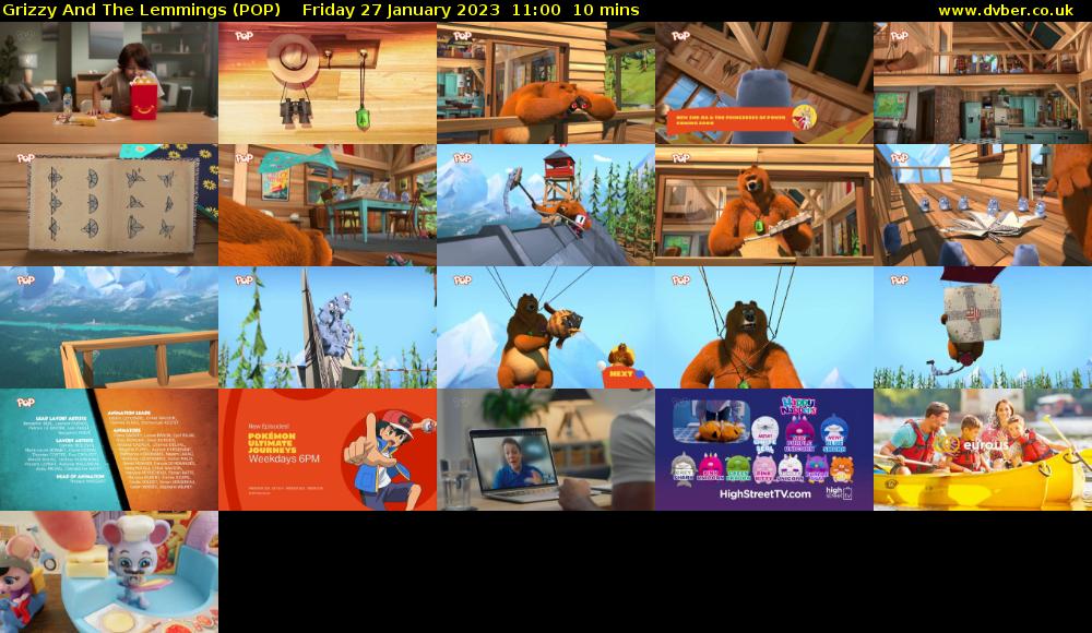 Grizzy And The Lemmings (POP) Friday 27 January 2023 11:00 - 11:10