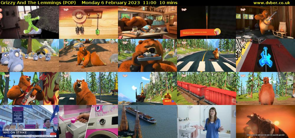 Grizzy And The Lemmings (POP) Monday 6 February 2023 11:00 - 11:10