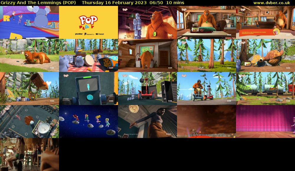 Grizzy And The Lemmings (POP) Thursday 16 February 2023 06:50 - 07:00
