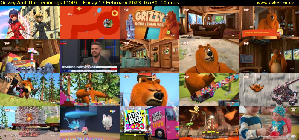Grizzy And The Lemmings (POP) Friday 17 February 2023 07:30 - 07:40