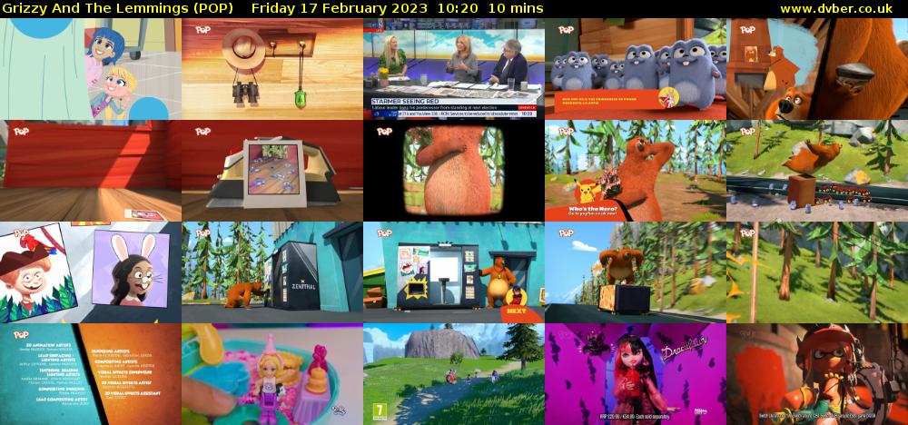 Grizzy And The Lemmings (POP) Friday 17 February 2023 10:20 - 10:30