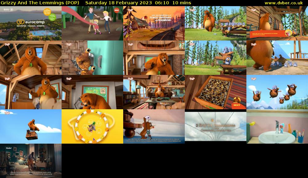 Grizzy And The Lemmings (POP) Saturday 18 February 2023 06:10 - 06:20