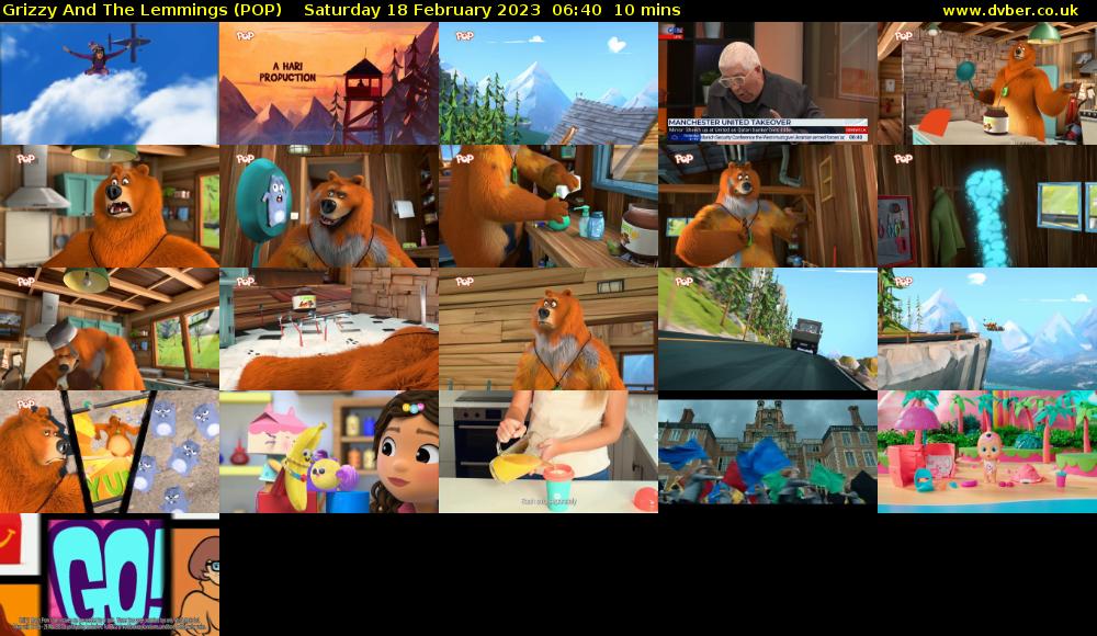 Grizzy And The Lemmings (POP) Saturday 18 February 2023 06:40 - 06:50