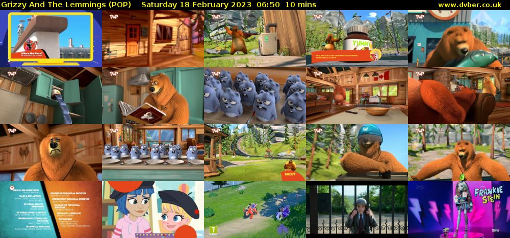Grizzy And The Lemmings (POP) Saturday 18 February 2023 06:50 - 07:00