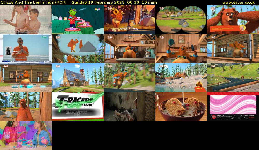 Grizzy And The Lemmings (POP) Sunday 19 February 2023 06:30 - 06:40