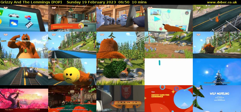 Grizzy And The Lemmings (POP) Sunday 19 February 2023 06:50 - 07:00