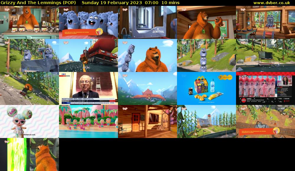 Grizzy And The Lemmings (POP) Sunday 19 February 2023 07:00 - 07:10