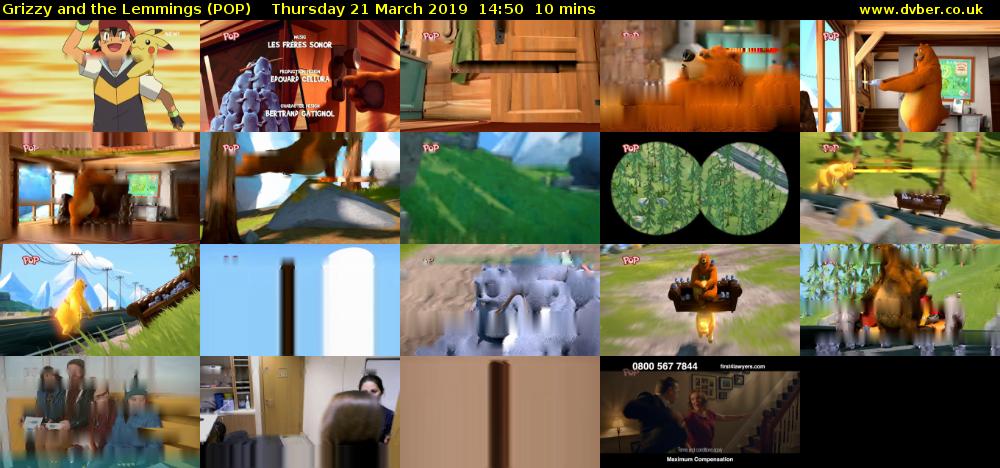 Grizzy and the Lemmings (POP) Thursday 21 March 2019 14:50 - 15:00