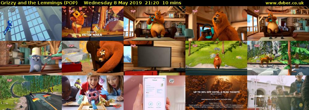 Grizzy and the Lemmings (POP) Wednesday 8 May 2019 21:20 - 21:30