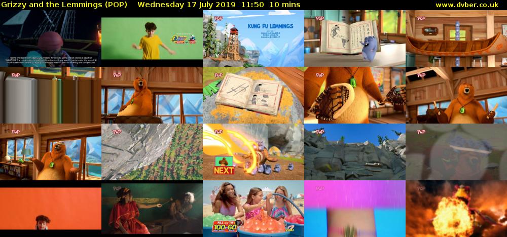 Grizzy and the Lemmings (POP) Wednesday 17 July 2019 11:50 - 12:00