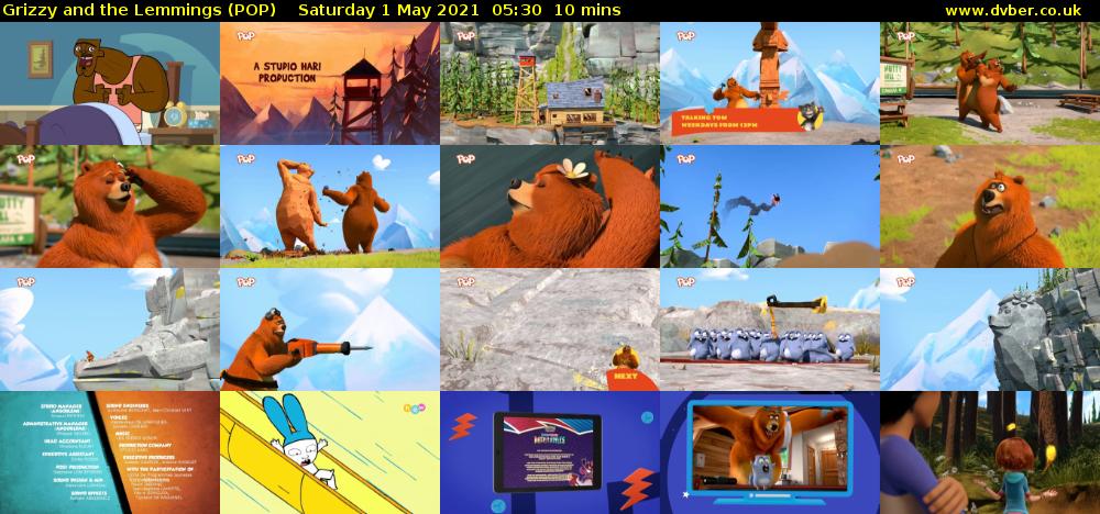 Grizzy and the Lemmings (POP) Saturday 1 May 2021 05:30 - 05:40