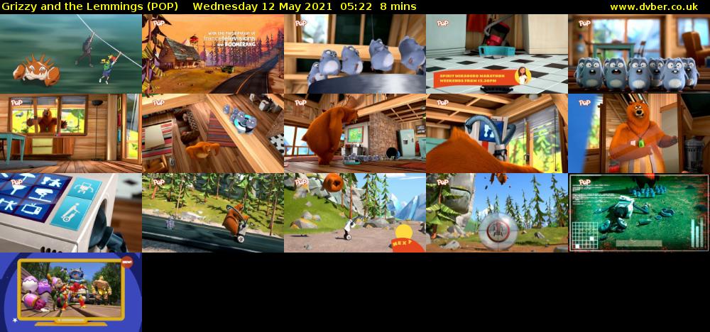 Grizzy and the Lemmings (POP) Wednesday 12 May 2021 05:22 - 05:30