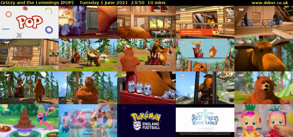 Grizzy and the Lemmings (POP) Tuesday 1 June 2021 23:50 - 00:00