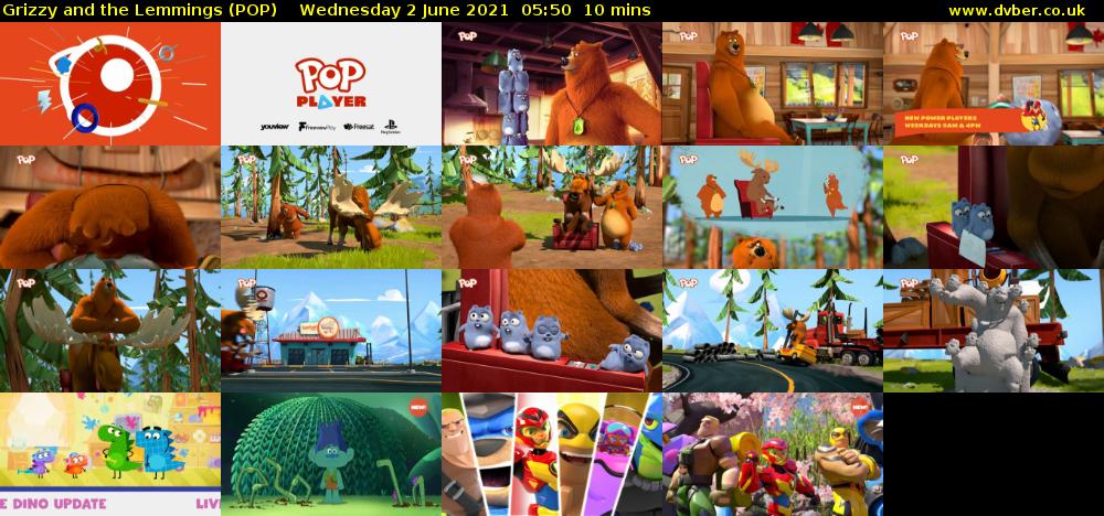 Grizzy and the Lemmings (POP) Wednesday 2 June 2021 05:50 - 06:00