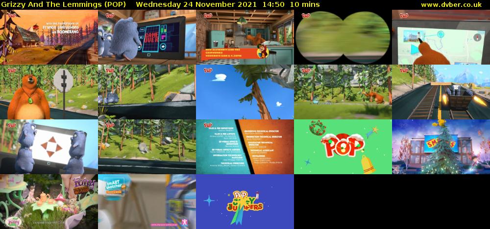 Grizzy and the Lemmings (POP) Wednesday 24 November 2021 14:50 - 15:00
