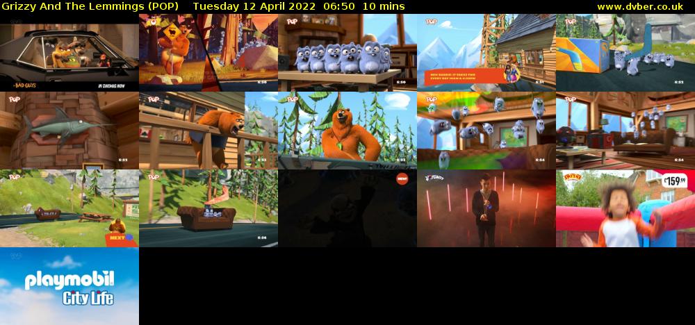 Grizzy and the Lemmings (POP) Tuesday 12 April 2022 06:50 - 07:00