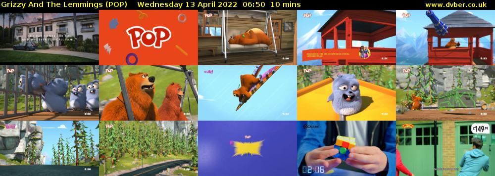 Grizzy and the Lemmings (POP) Wednesday 13 April 2022 06:50 - 07:00