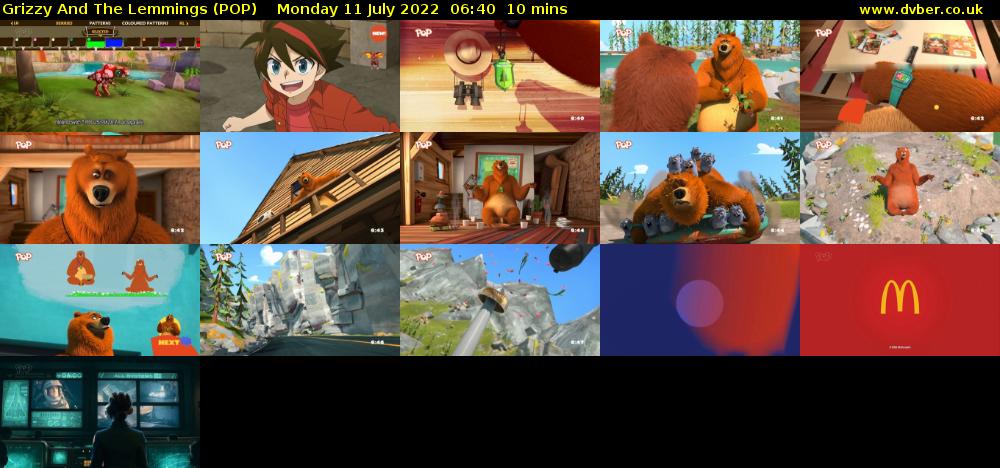 Grizzy and the Lemmings (POP) Monday 11 July 2022 06:40 - 06:50