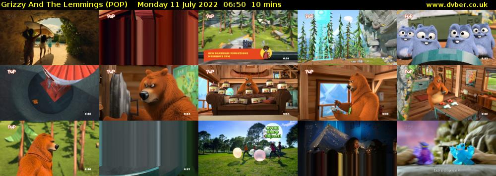 Grizzy and the Lemmings (POP) Monday 11 July 2022 06:50 - 07:00