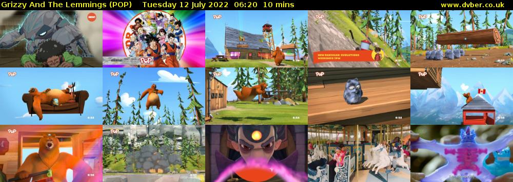 Grizzy and the Lemmings (POP) Tuesday 12 July 2022 06:20 - 06:30