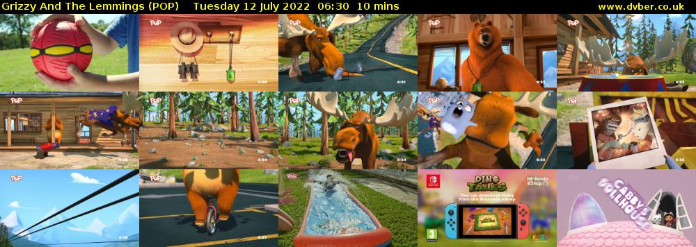 Grizzy and the Lemmings (POP) Tuesday 12 July 2022 06:30 - 06:40