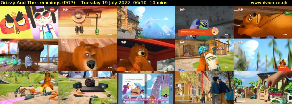 Grizzy and the Lemmings (POP) Tuesday 19 July 2022 06:10 - 06:20