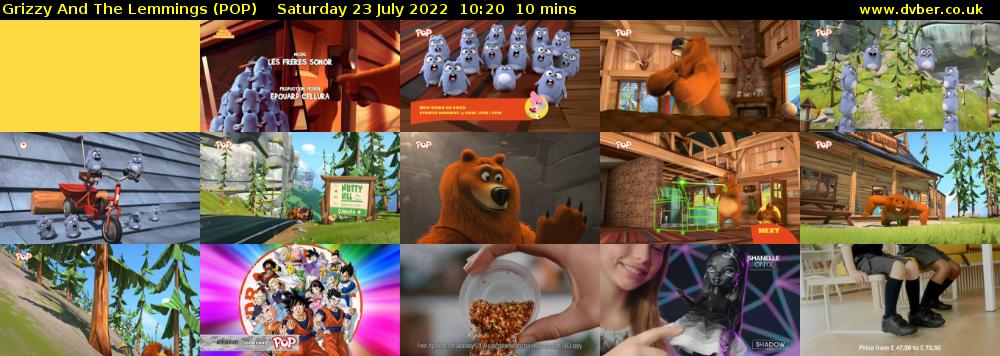 Grizzy and the Lemmings (POP) Saturday 23 July 2022 10:20 - 10:30