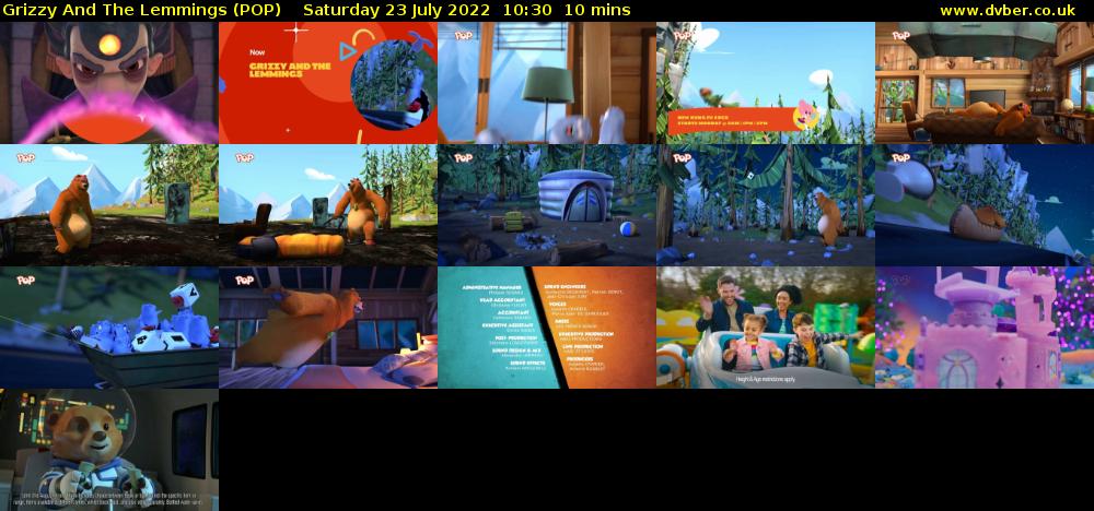 Grizzy and the Lemmings (POP) Saturday 23 July 2022 10:30 - 10:40
